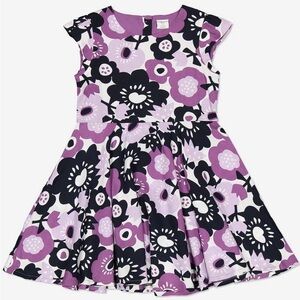 Polarn O Pyret purple floral twirl dress 7/8
